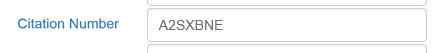 citation number example